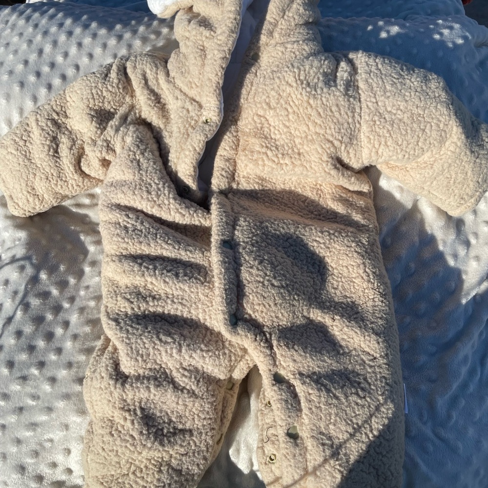 Cozy Cream Kids Sherpa Footsie